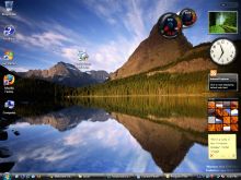 Windows Vista Desktop With Sidebar