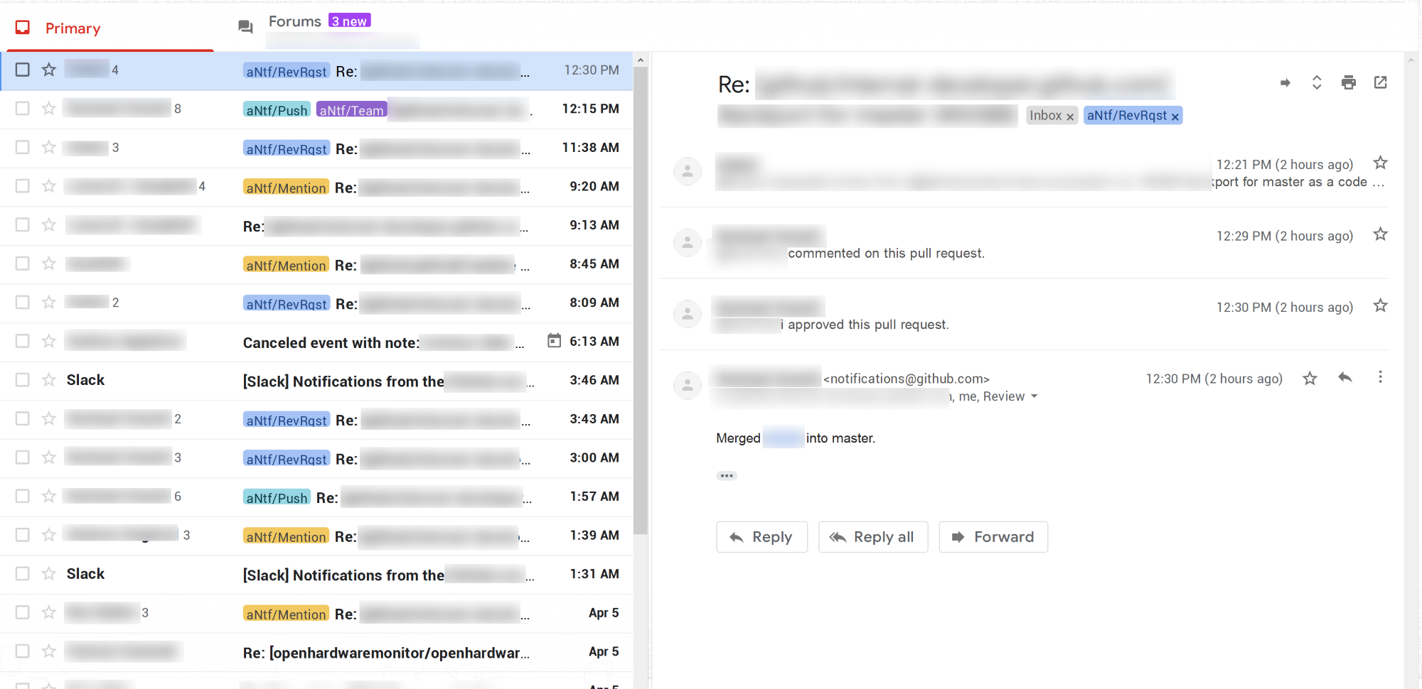 Gmail interface as the default